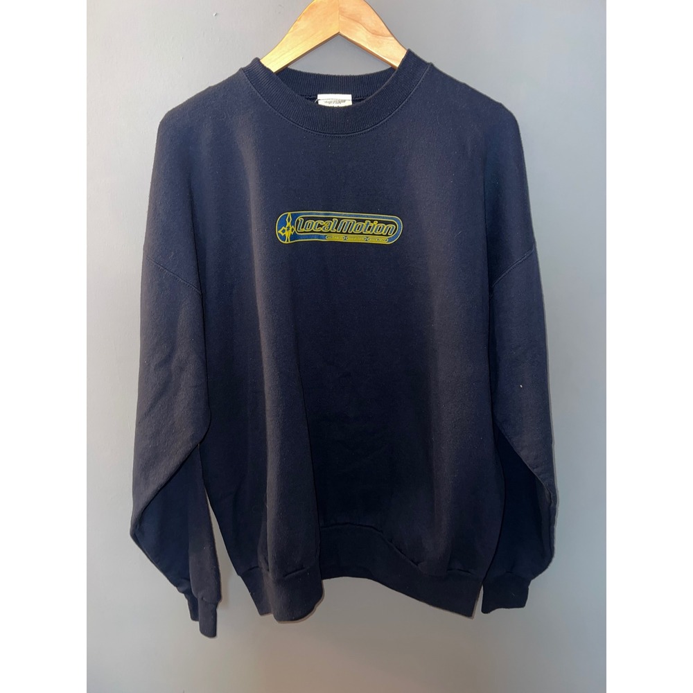 Local Motion Hawaii Vintage Navy Blue Graphic Crewneck Sweatshirt Mens XL